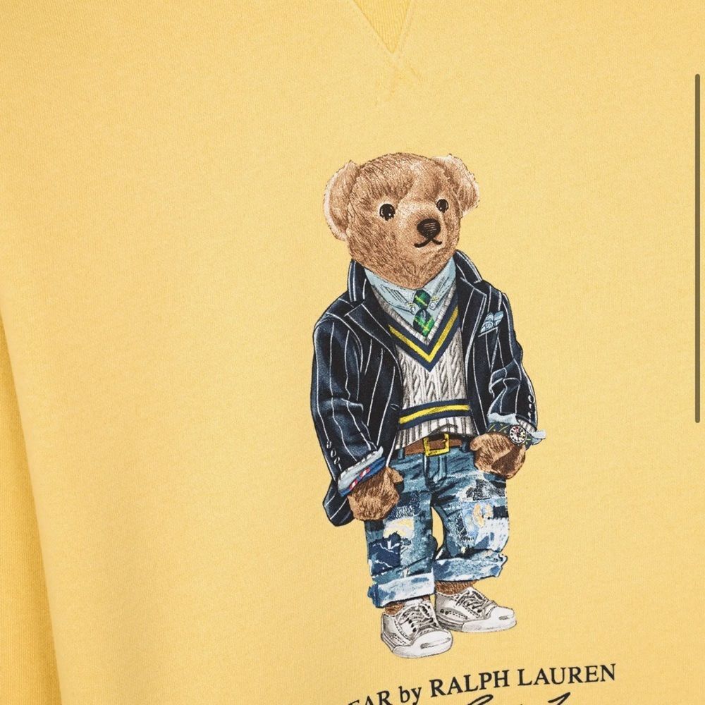 Polo Ralph Lauren Polo Bear Fleece Sweatshirt – Sunwashed Yello - Picture 2 of 5